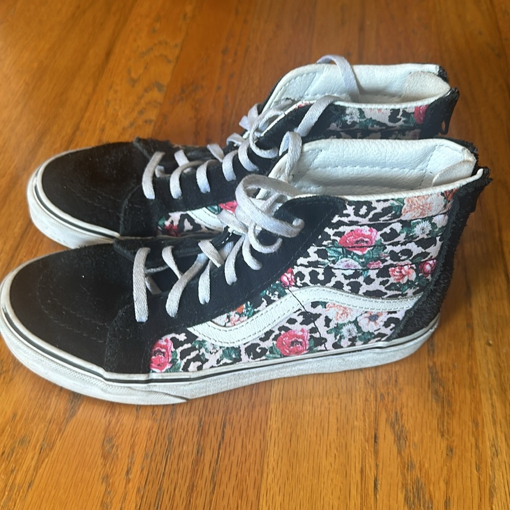 Vans Filmore high top leopard/floral kids shoes
